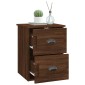 vidaXL Κομοδίνα Επιτοίχια 2 τεμ. Καφέ Δρυς 41,5x36x53 εκ.