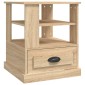 vidaXL Βοηθητικό Τραπέζι Sonoma Δρυς 50x50x60 εκ. Επεξεργασμένο Ξύλο