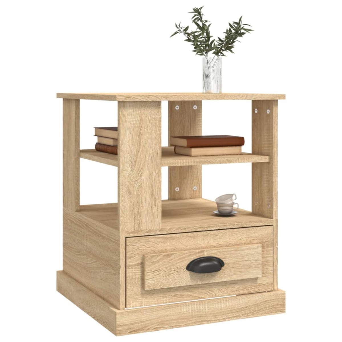vidaXL Βοηθητικό Τραπέζι Sonoma Δρυς 50x50x60 εκ. Επεξεργασμένο Ξύλο