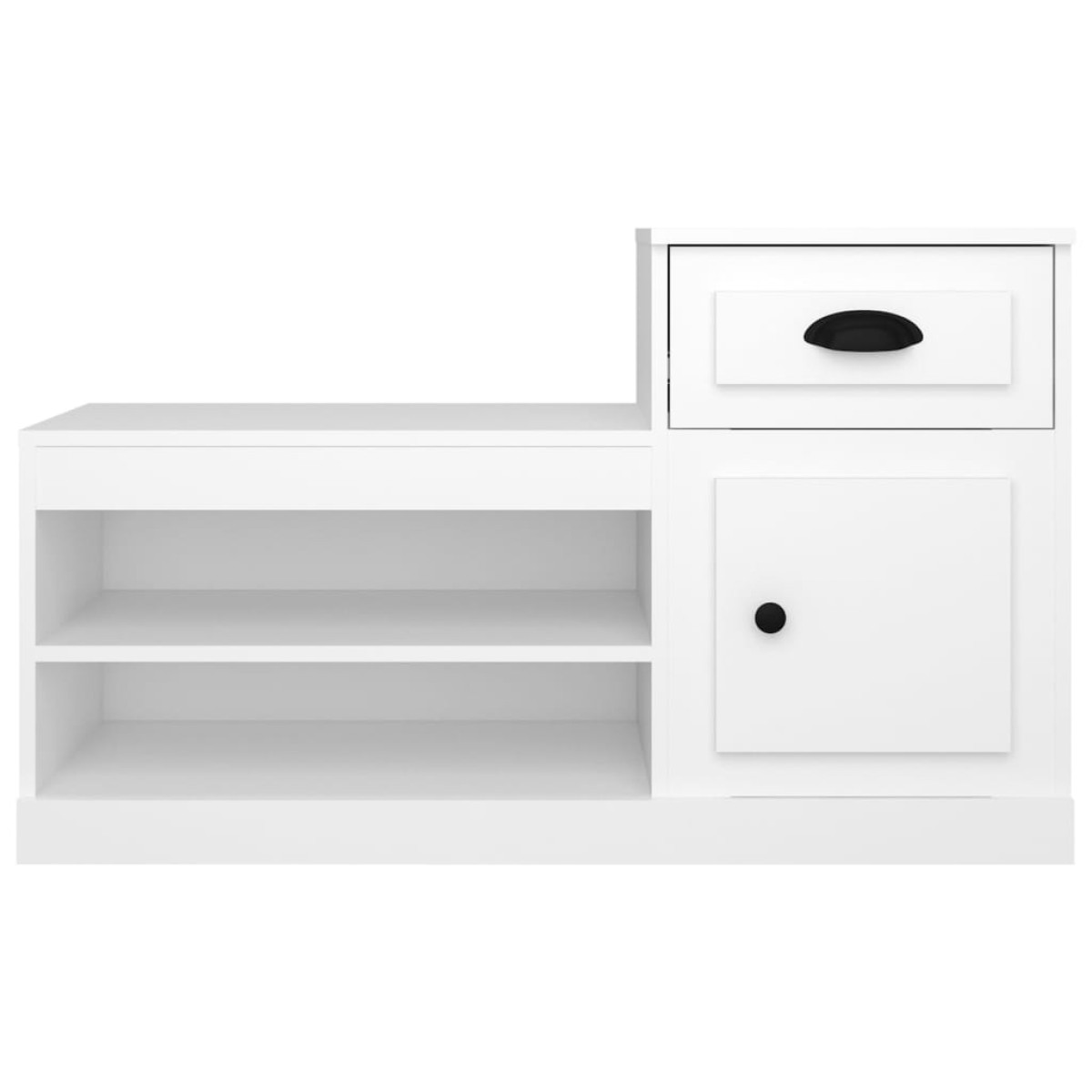 vidaXL Παπουτσοθήκη Λευκή 100 x 42 x 60 εκ. από Επεξεργασμένο Ξύλο