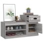 vidaXL Παπουτσοθήκη Γκρι Sonoma 100x42x60 εκ. από Επεξεργασμένο Ξύλο
