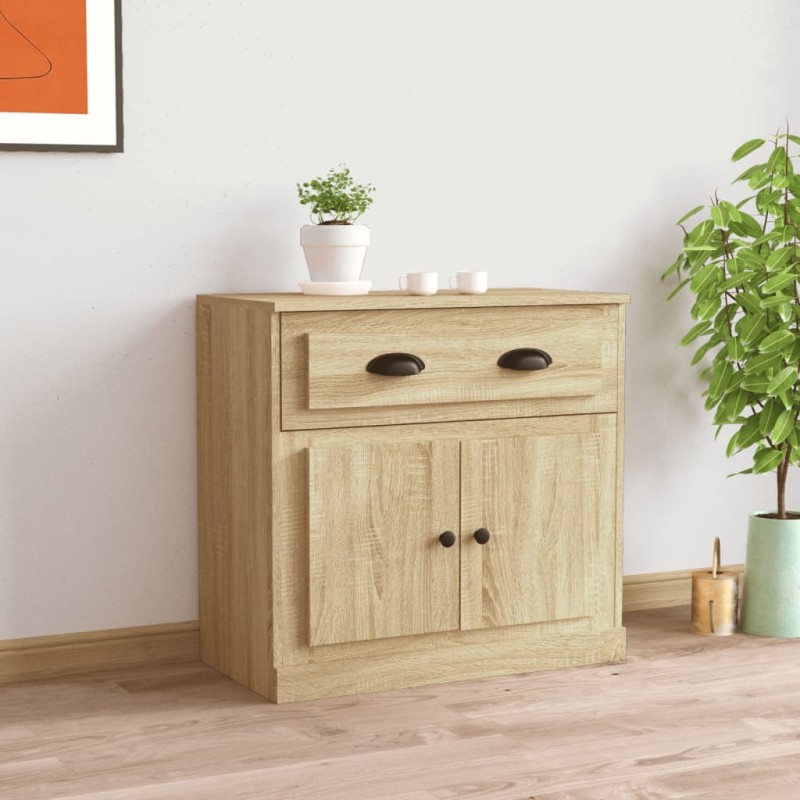 vidaXL Μπουφές Sonoma Δρυς 70x35,5x67,5 εκ. από Επεξεργασμένο Ξύλο