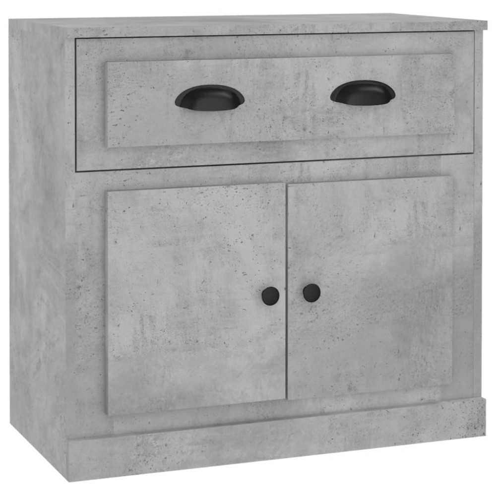 vidaXL Μπουφές Γκρι Σκυροδέματος 70x35,5x67,5 εκ. Επεξεργασμένο Ξύλο