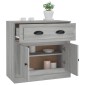 vidaXL Μπουφές Γκρι Sonoma 70x35,5x67,5 εκ. από Επεξεργασμένο Ξύλο