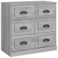 vidaXL Μπουφές Γκρι Sonoma 70x35,5x67,5 εκ. από Επεξεργασμένο Ξύλο