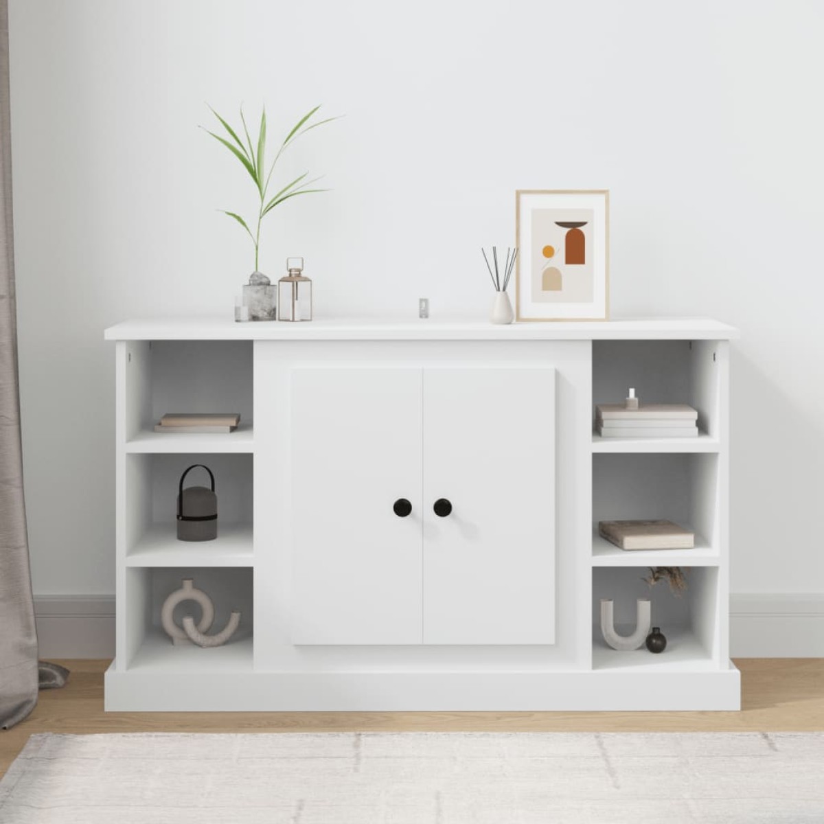 vidaXL Ντουλάπι Λευκό 100 x 35,5 x 60 εκ. από Επεξεργασμένο Ξύλο