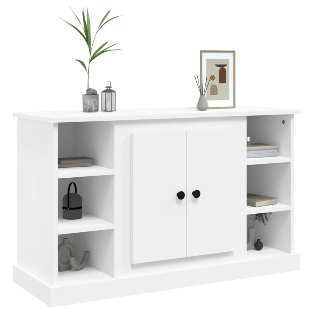 vidaXL Ντουλάπι Λευκό 100 x 35,5 x 60 εκ. από Επεξεργασμένο Ξύλο