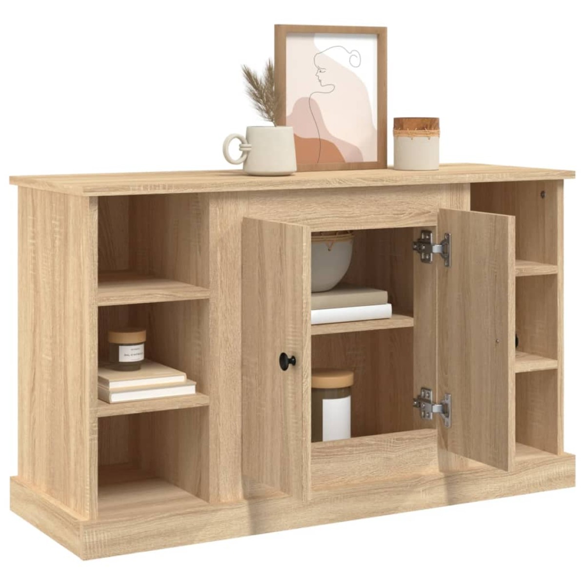 vidaXL Μπουφές Sonoma Δρυς 100x35,5x60 εκ. από Επεξεργασμένο Ξύλο