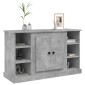 vidaXL Μπουφές Γκρι Σκυροδέματος 100x35,5x60 εκ. Επεξεργασμένο Ξύλο