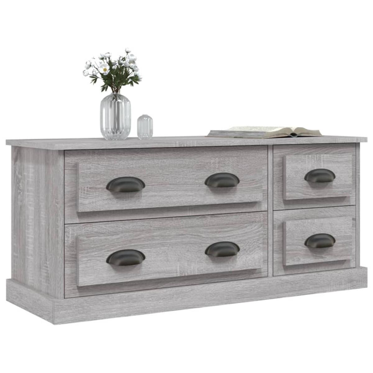 vidaXL Έπιπλο Τηλεόρασης Γκρι Sonoma 100x35,5x45 εκ. Επεξ. Ξύλο