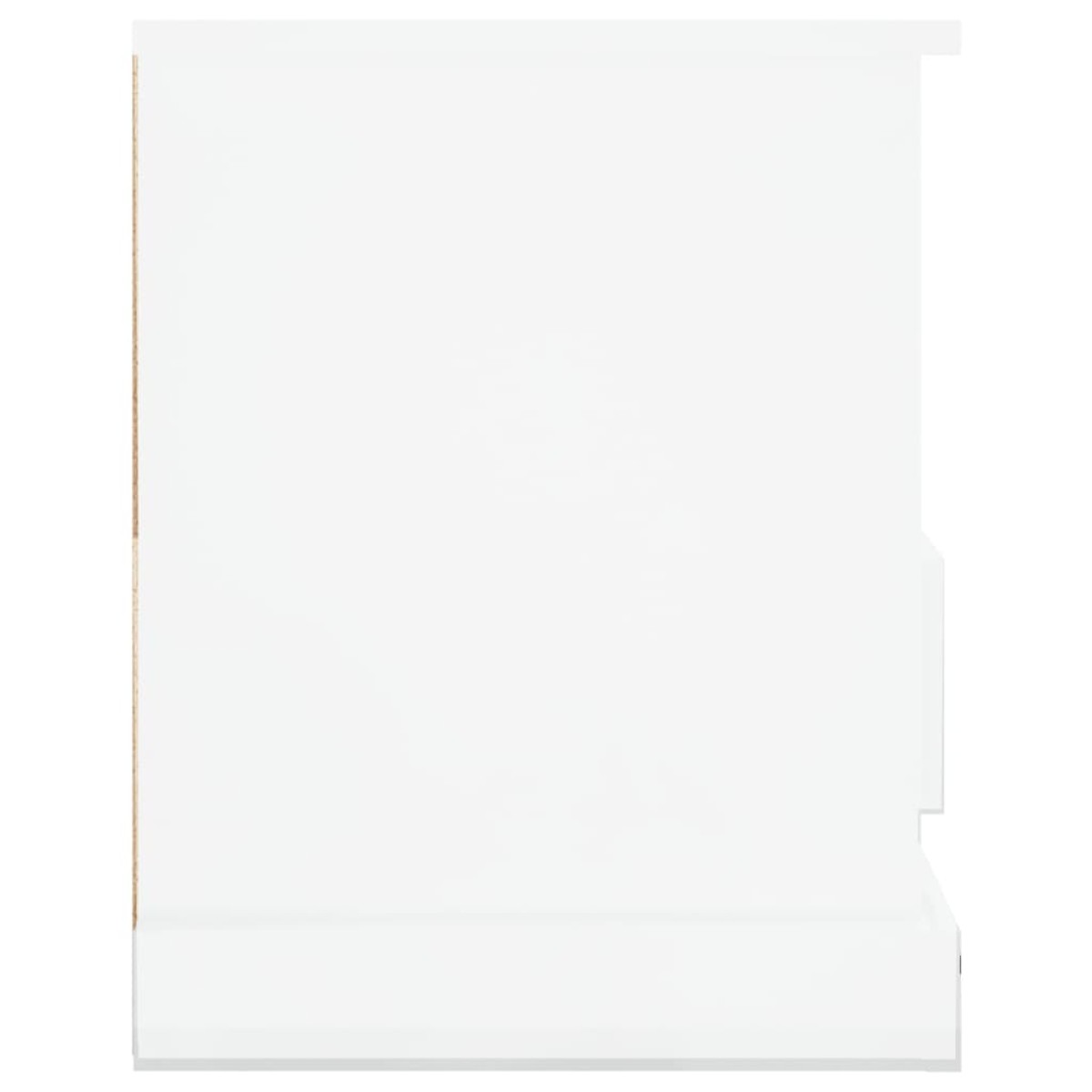 vidaXL Έπιπλο Τηλεόρασης Γυαλ. Λευκό 93x35,5x45 εκ. Επεξεργασμένο Ξύλο