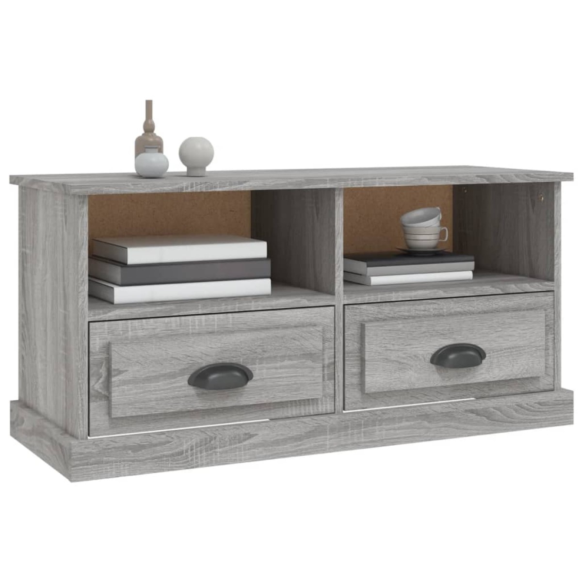 vidaXL Έπιπλο Τηλεόρασης Γκρι Sonoma93x35,5x45 εκ. από Επεξεργ. Ξύλο