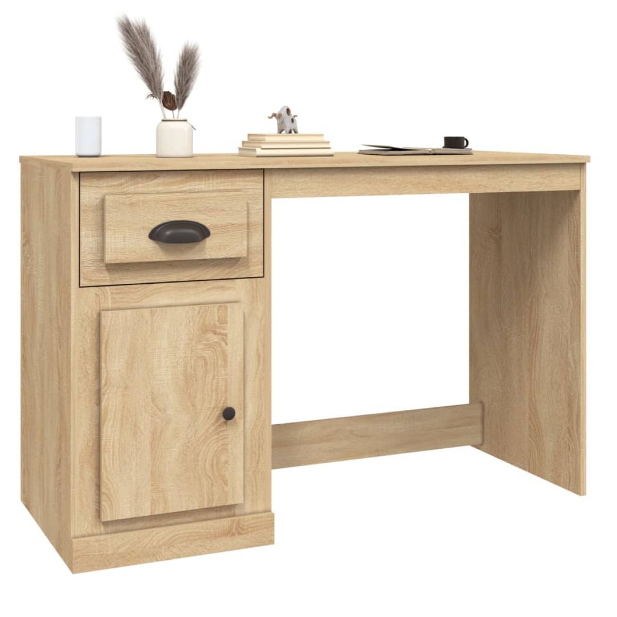 vidaXL Γραφείο με Συρτάρι Sonoma δρυς 115x50x75 εκ. Επεξεργασμένο Ξύλο