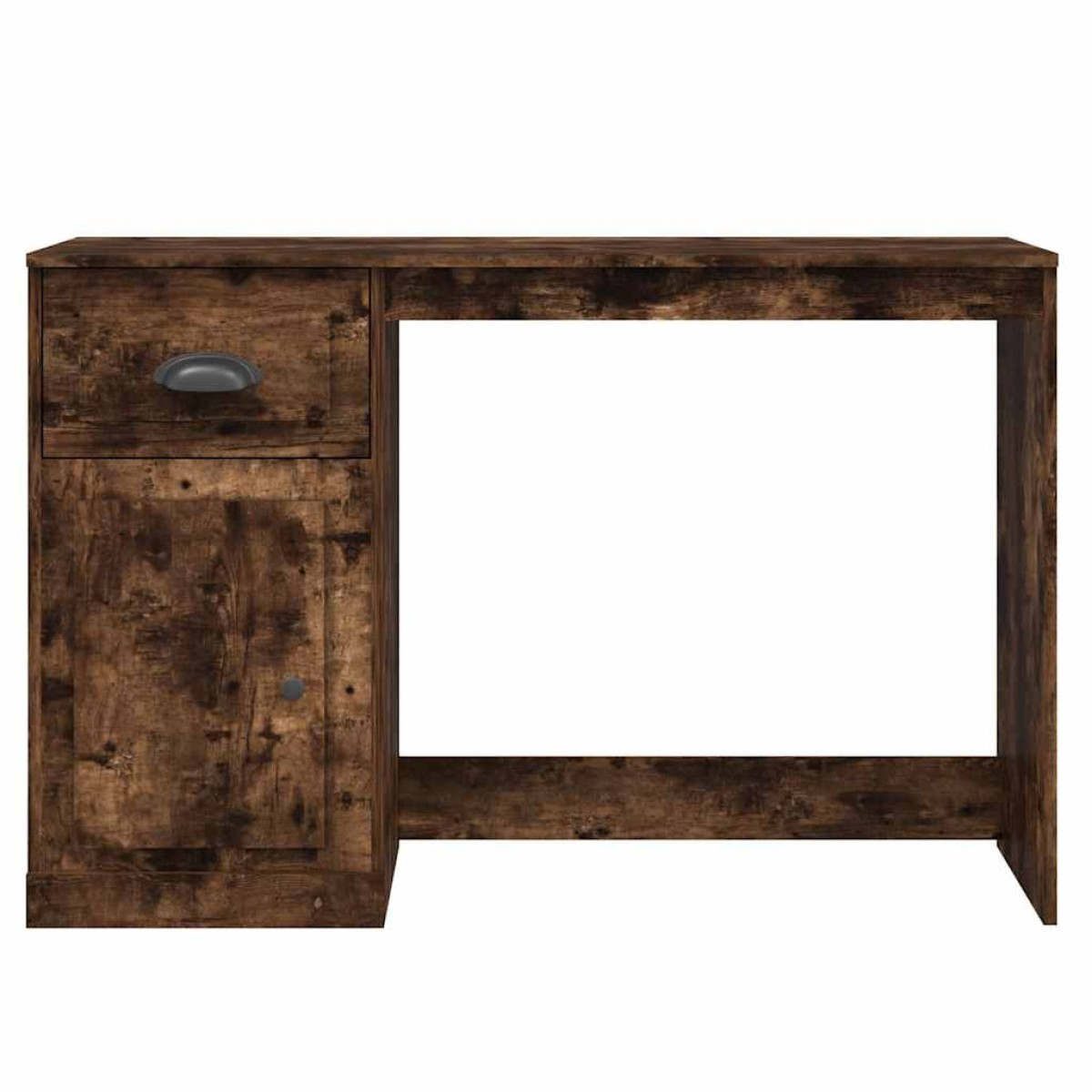 vidaXL Γραφείο με Συρτάρι Καπνιστή Δρυς 115x50x75 εκ. Επεξεργ. Ξύλο