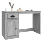 vidaXL Γραφείο με Συρτάρι Γκρι Sonoma 115x50x75 εκ. Επεξεργασμένο Ξύλο