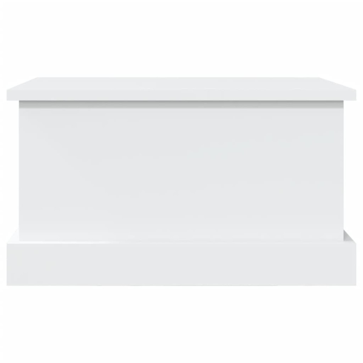 vidaXL Κουτί Αποθήκευσης Λευκό 50 x 30 x 28 εκ. από Επεξεργασμένο Ξύλο