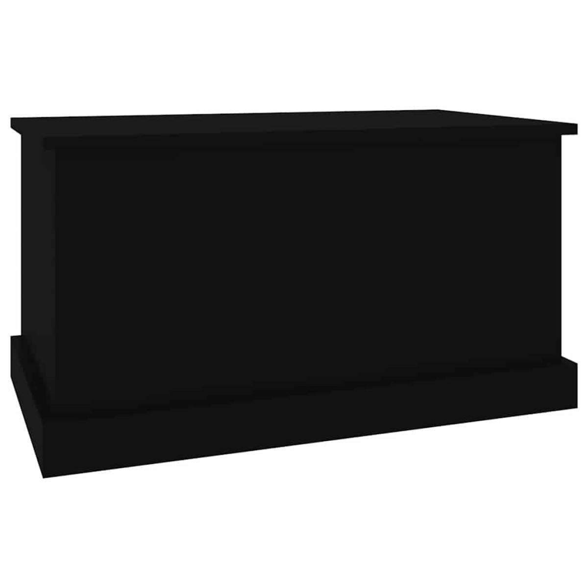 vidaXL Κουτί Αποθήκευσης Μαύρο 70x40x38 εκ. Επεξεργασμένο Ξύλο
