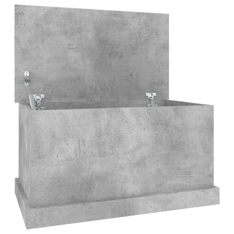 vidaXL Κουτί Αποθήκευσης Γκρι Σκυροδέματος 70x40x38 εκ. Επεξεργ. Ξύλο