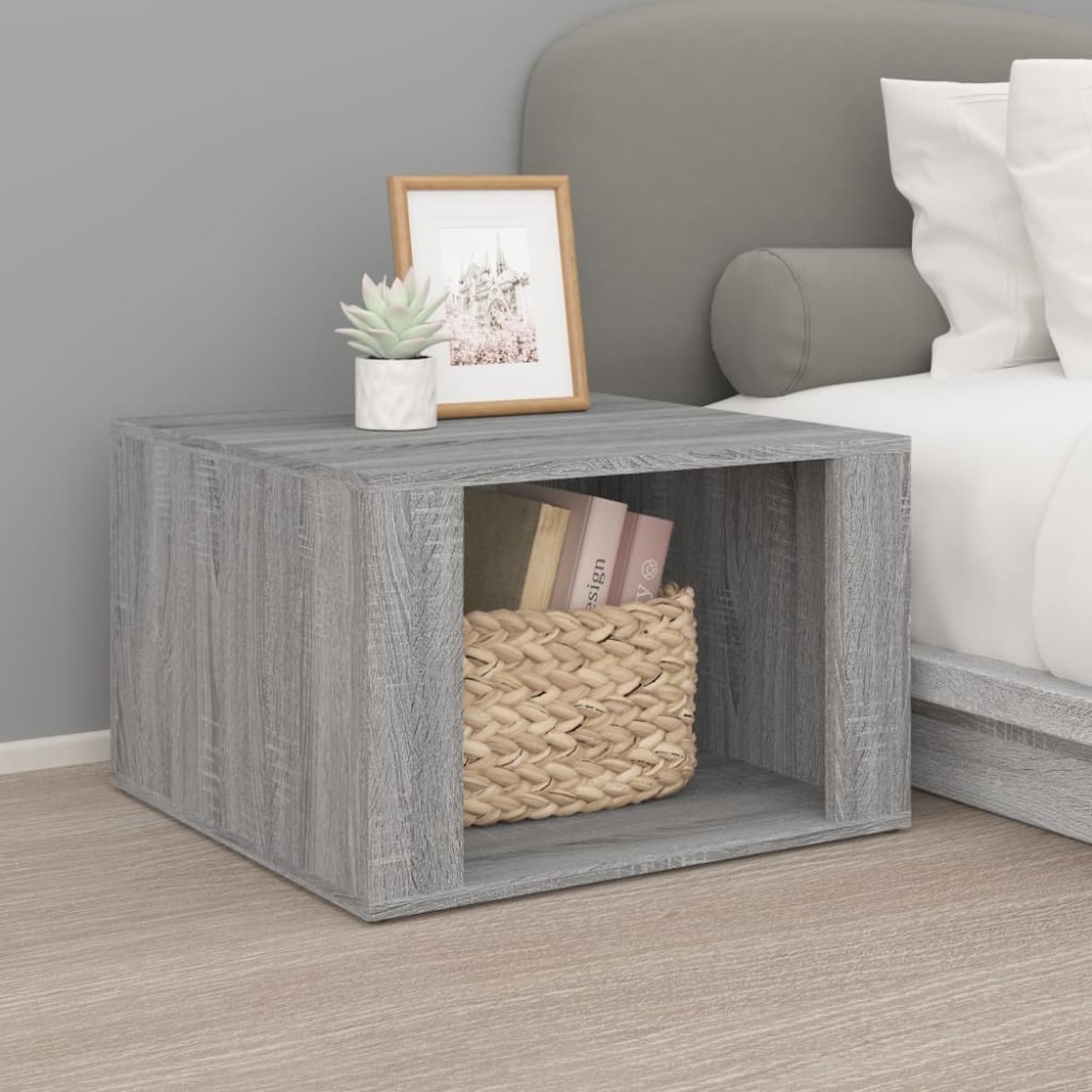 vidaXL Κομοδίνο Γκρι Sonoma 57x55x36 εκ. από Επεξεργασμένο Ξύλο