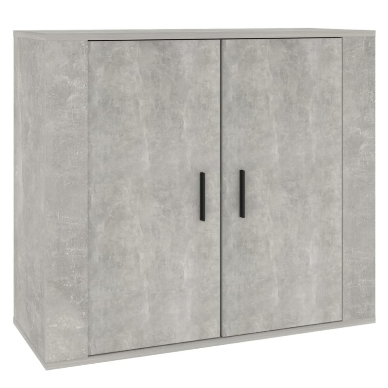 vidaXL Ντουλάπι Γκρι Σκυροδέματος 80x33x70 εκ. Επεξεργασμένο Ξύλο