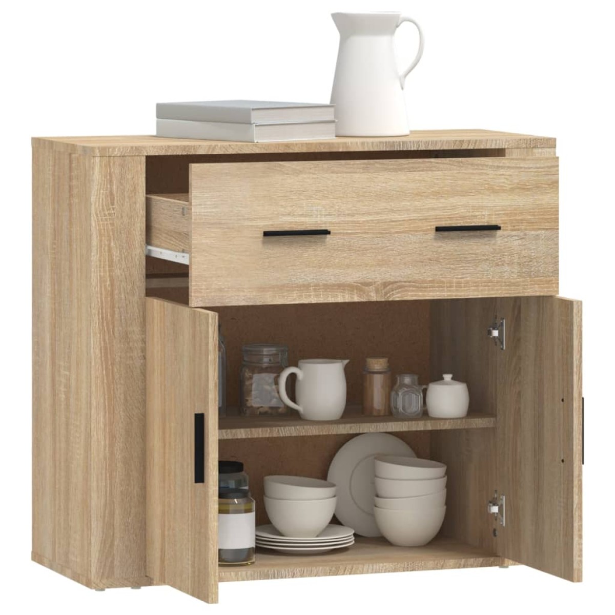 vidaXL Ντουλάπι Sonoma Δρυς 80x33x70 εκ. από Επεξεργασμένο Ξύλο