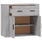 vidaXL Ντουλάπι Γκρι Sonoma 80x33x70 εκ. από Επεξεργασμένο Ξύλο