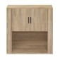 vidaXL Ντουλάπι Τοίχου Sonoma Δρυς 80x33x80 εκ. Επεξεργασμένο Ξύλο