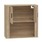 vidaXL Ντουλάπι Τοίχου Sonoma Δρυς 80x33x80 εκ. Επεξεργασμένο Ξύλο