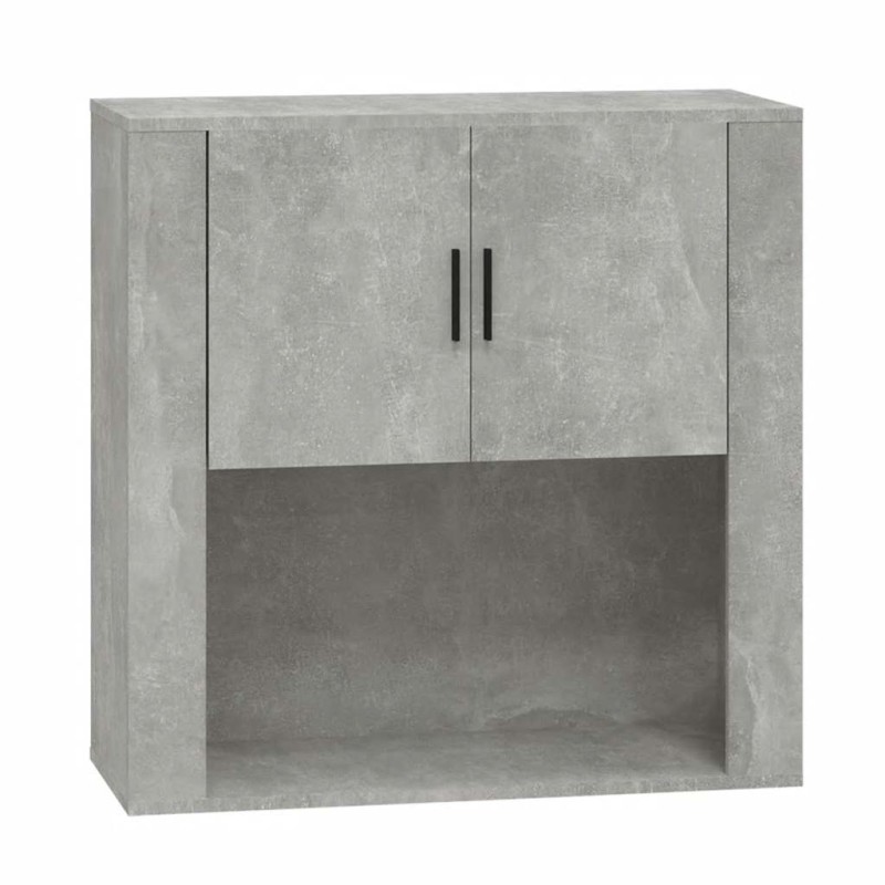 vidaXL Ντουλάπι Τοίχου Γκρι Σκυρ. 80x33x80 εκ. Επεξεργασμένο Ξύλο