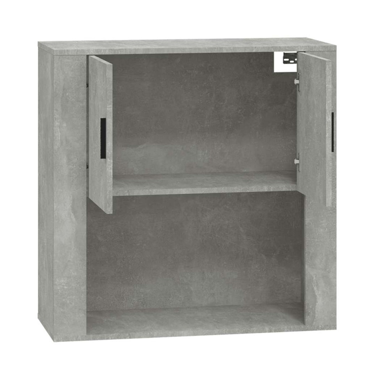 vidaXL Ντουλάπι Τοίχου Γκρι Σκυρ. 80x33x80 εκ. Επεξεργασμένο Ξύλο