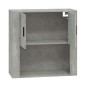 vidaXL Ντουλάπι Τοίχου Γκρι Σκυρ. 80x33x80 εκ. Επεξεργασμένο Ξύλο