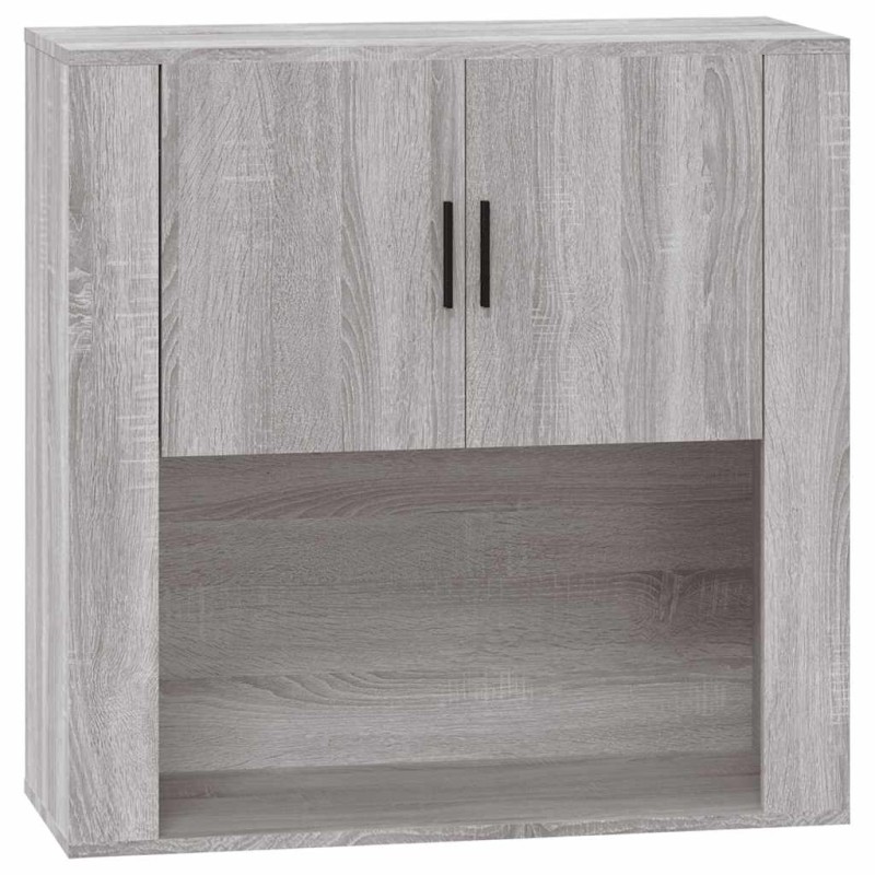 vidaXL Ντουλάπι Τοίχου Γκρι Sonoma 80x33x80 εκ. Επεξεργασμένο Ξύλο