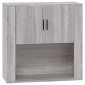 vidaXL Ντουλάπι Τοίχου Γκρι Sonoma 80x33x80 εκ. Επεξεργασμένο Ξύλο