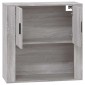 vidaXL Ντουλάπι Τοίχου Γκρι Sonoma 80x33x80 εκ. Επεξεργασμένο Ξύλο