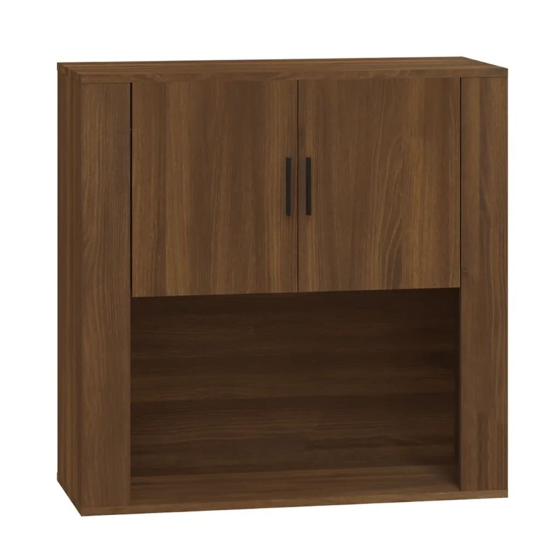 vidaXL Ντουλάπι Τοίχου Καφέ Δρυς 80x33x80 εκ. Επεξεργασμένο Ξύλο