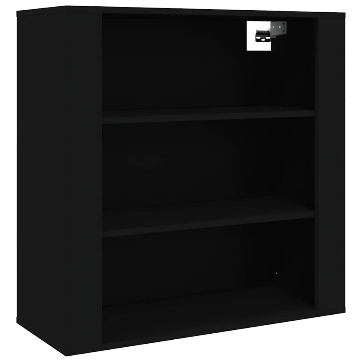 vidaXL Ντουλάπι Τοίχου Μαύρο 80x33x80 εκ. Επεξεργασμένο Ξύλο