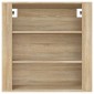 vidaXL Ντουλάπι Τοίχου Sonoma Δρυς 80x33x80 εκ. Επεξεργασμένο Ξύλο