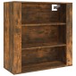 vidaXL Ντουλάπι Τοίχου Καπνιστή Δρυς 80x33x80 εκ. Επεξεργασμένο Ξύλο