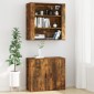 vidaXL Ντουλάπι Τοίχου Καπνιστή Δρυς 80x33x80 εκ. Επεξεργασμένο Ξύλο