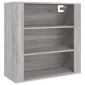 vidaXL Ντουλάπι Τοίχου Γκρι Sonoma 80x33x80 εκ. Επεξεργασμένο Ξύλο