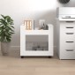 vidaXL Τρόλεϊ Γραφείου Λευκό 60x45x60 εκ. από Επεξεργασμένο Ξύλο