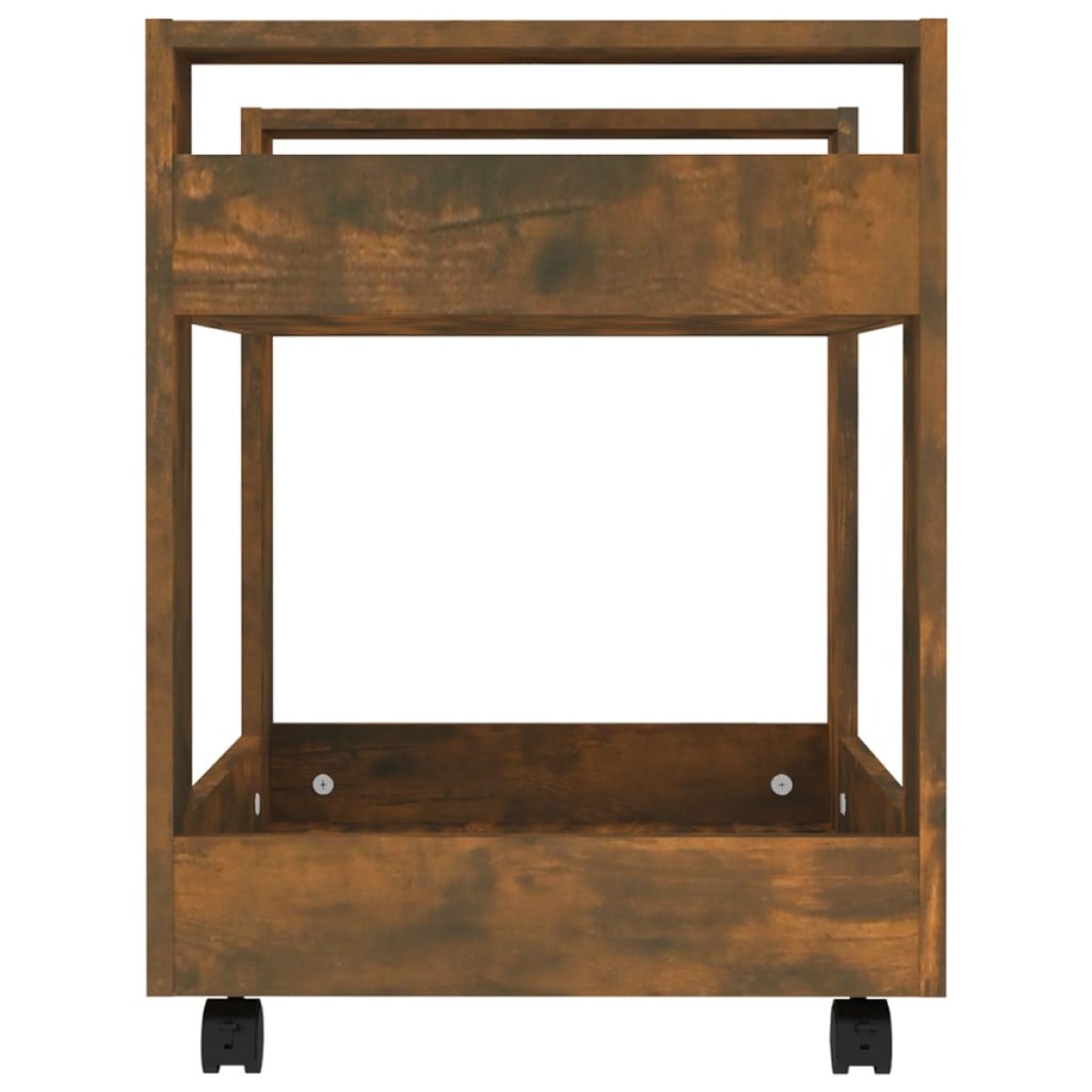 vidaXL Γραφείο Τρόλεϊ Καφέ Δρυς 60x45x60 εκ. από Επεξεργασμένο Ξύλο