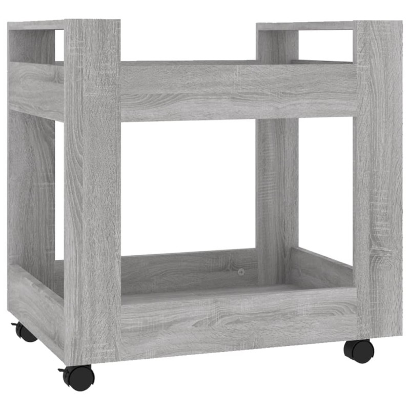 vidaXL Γραφείο Τρόλεϊ Sonoma Γκρι 60x45x60 εκ. από Επεξεργασμένο Ξύλο