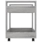 vidaXL Γραφείο Τρόλεϊ Sonoma Γκρι 60x45x60 εκ. από Επεξεργασμένο Ξύλο