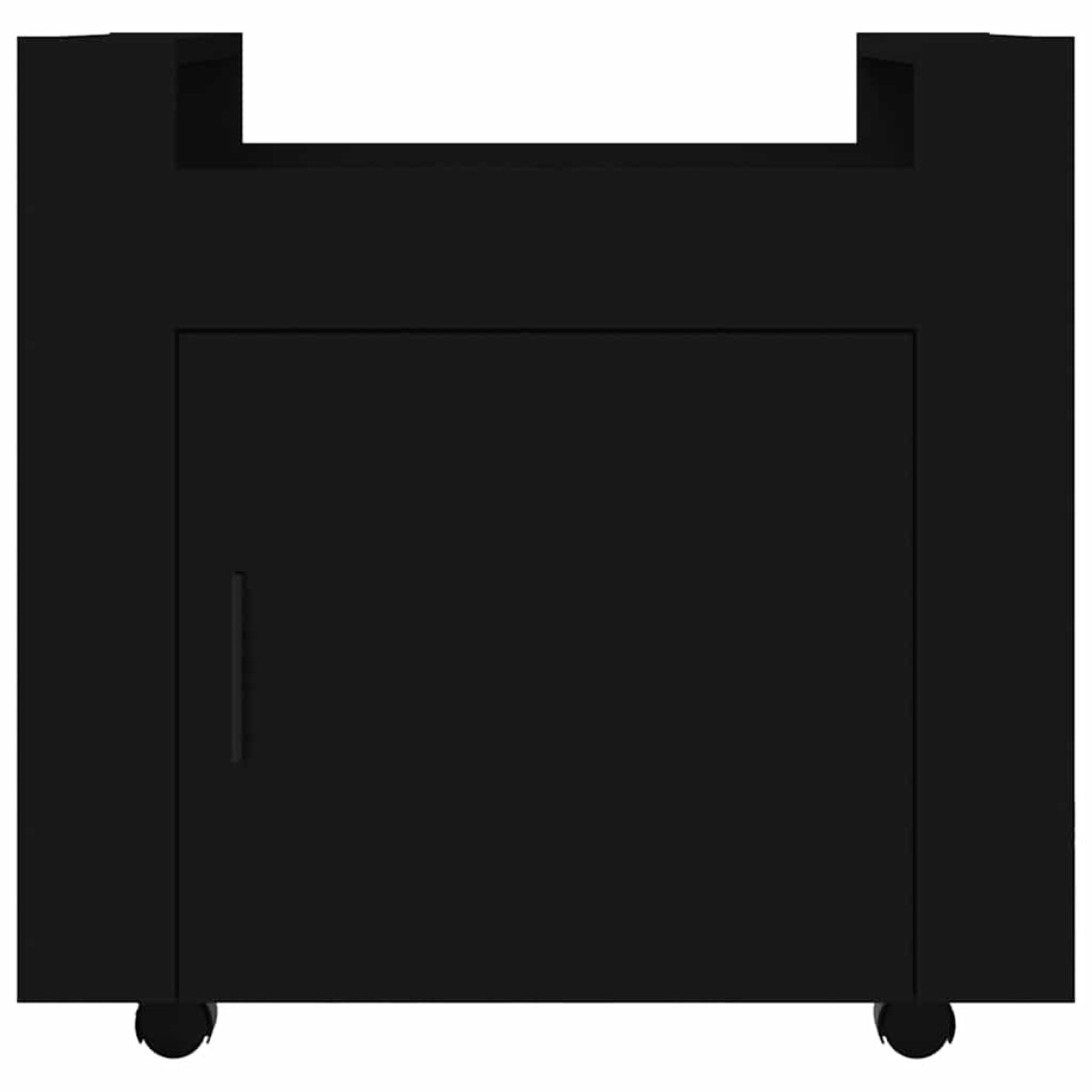 vidaXL Τρόλεϊ Γραφείου Μαύρο 60 x 45 x 60 εκ. από Επεξεργασμένο Ξύλο