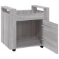 vidaXL Γραφείο Τρόλεϊ Sonoma Γκρι 60x45x60 εκ. από Επεξεργασμένο Ξύλο