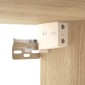 vidaXL Έπιπλο Τηλεόρασης Επιτοίχιο Sonoma Δρυς 80x34,5x40 εκ.