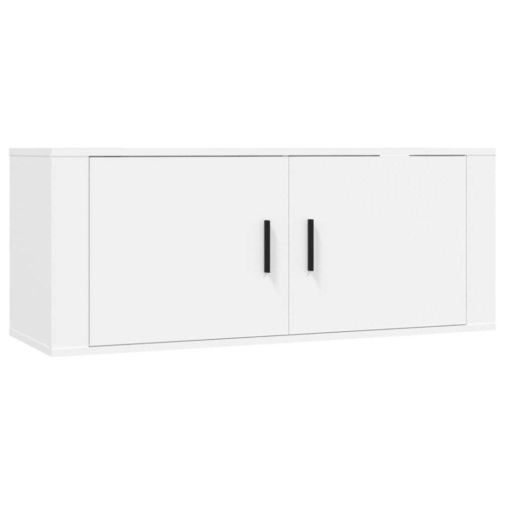 vidaXL Έπιπλο Τηλεόρασης Επιτοίχιο Λευκό 100x34,5x40 εκ.