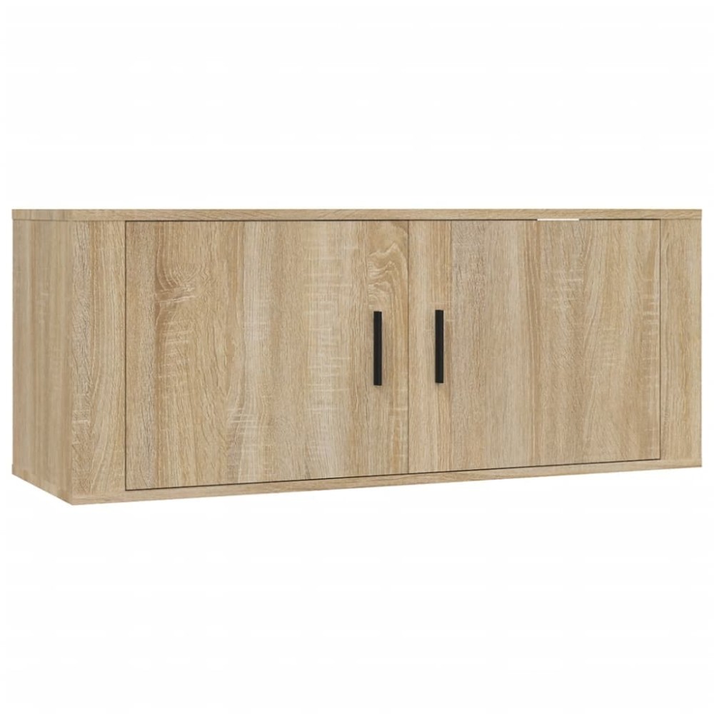 vidaXL Έπιπλο Τηλεόρασης Επιτοίχιο Sonoma Δρυς 100 x 34,5 x40  εκ.