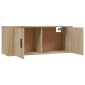 vidaXL Έπιπλο Τηλεόρασης Επιτοίχιο Sonoma Δρυς 100 x 34,5 x40  εκ.
